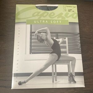 NEW Capezio Dancer Black Ultra Soft Transition Tight, L/XL